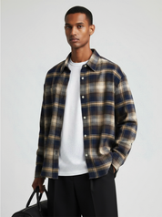 Frayed Flannel Mocha/Navy