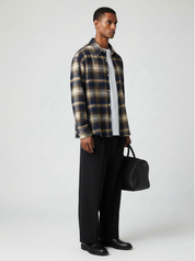 Frayed Flannel Mocha/Navy