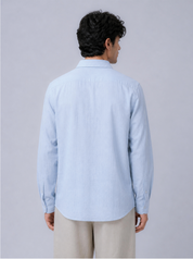 P|C Textured Cotton Shirt Sky