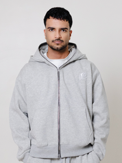 Double Hooded Zipper- Concrete