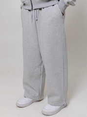 Wide Leg Sweatpants- Concrete