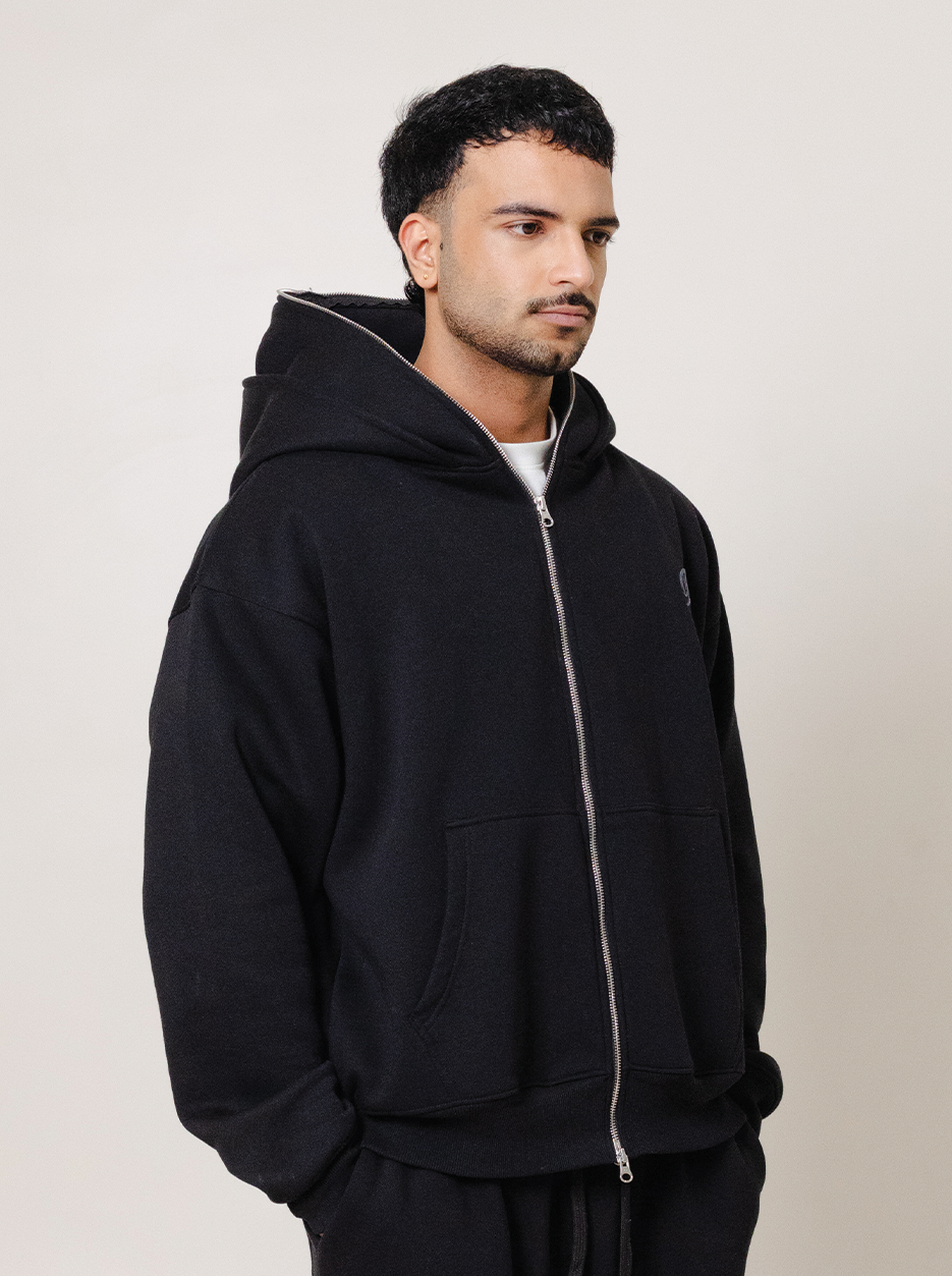 Double Hooded Zipper- Charcoal (F&F Exclusive)
