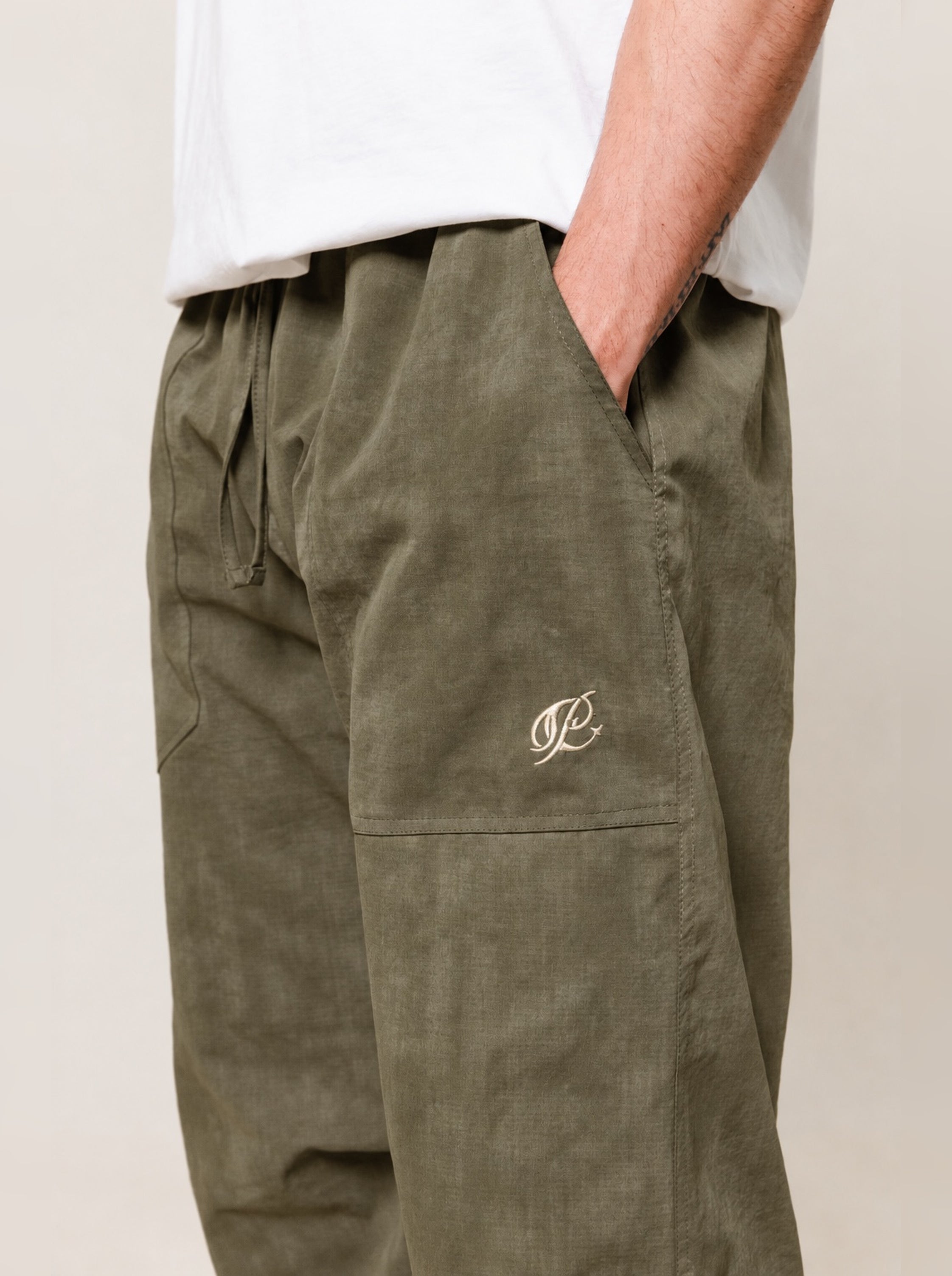Cloudform Pant — Textured Olive by Peace In Chaos, view 3